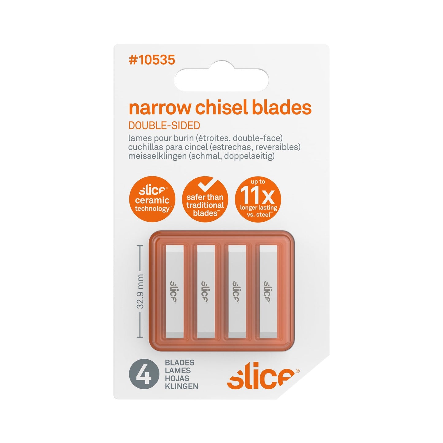 Chisel Blades (Narrow, Double-Sided)