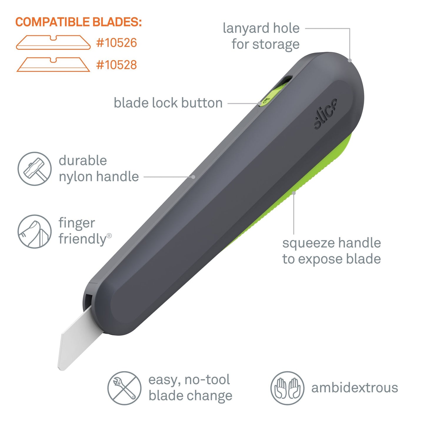 Auto-Retractable Squeeze-Trigger Utility Knife